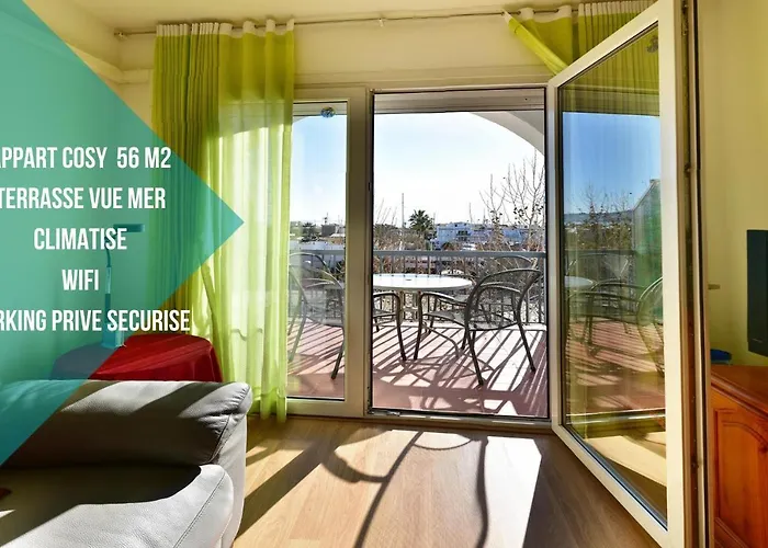 Un séjour à Empuriabrava, T3 vue mer, climatisé, wifi, parking à 300 M de la plage